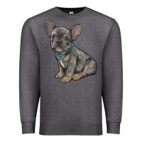 Charcoal Heather french bulldog Premium Sweatshirt - RanaPortraitStore