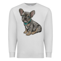 Dove Grey french bulldog Premium Sweatshirt - RanaPortraitStore