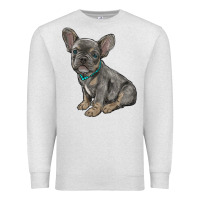 Oatmeal Heather french bulldog Premium Sweatshirt - RanaPortraitStore