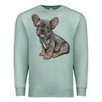 Seafoam french bulldog Premium Sweatshirt - RanaPortraitStore
