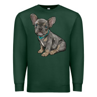 Sports Green french bulldog Premium Sweatshirt - RanaPortraitStore