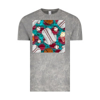 Cloud Rock baseball  uniform with turquoise gemstone seamless pattern Vintage Tee - BundleAndBundleShop