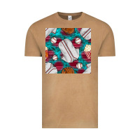 Vintage Camel baseball  uniform with turquoise gemstone seamless pattern Vintage Tee - BundleAndBundleShop
