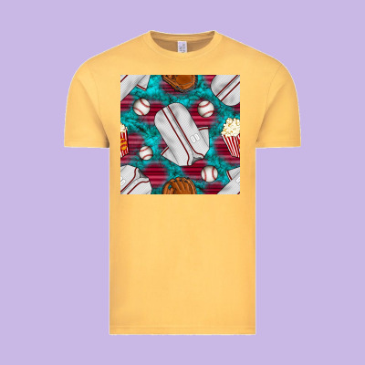 Baseball  Uniform With Turquoise Gemstone Seamless Pattern Vintage Tee Designed By Bundleandbundleshop