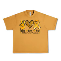 Peanut Butter peace love cure childhood cancer Urban Heavy Tee - Jasminsmagicworld