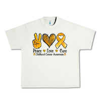 Pistachio peace love cure childhood cancer Urban Heavy Tee - Jasminsmagicworld