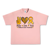 Salmon peace love cure childhood cancer Urban Heavy Tee - Jasminsmagicworld