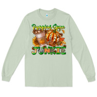 Matcha Pumpkin Spice Junkie Long Sleeve Tee - CowhideDigitalArt