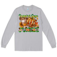 Moon Dust Pumpkin Spice Junkie Long Sleeve Tee - CowhideDigitalArt