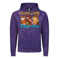 Cloud Purple Falling Leaves Football Please Vintage Hoodie - CowhideDigitalArt