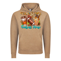 Vintage Coffee Falling Leaves Football Please Vintage Hoodie - CowhideDigitalArt