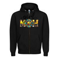 Black girl mom Zipper Hoodie - JahusDesignShop
