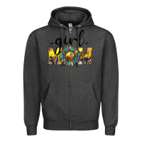 Charcoal Heather girl mom Zipper Hoodie - JahusDesignShop
