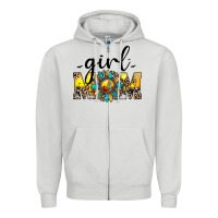Dove Grey girl mom Zipper Hoodie - JahusDesignShop