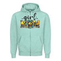 Seafoam girl mom Zipper Hoodie - JahusDesignShop