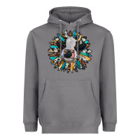 Storm baby cow with sunflower Heavyweight Hoodie - RanaPortraitStore