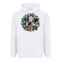 White baby cow with sunflower Heavyweight Hoodie - RanaPortraitStore