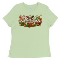 Matcha christmas cupcake with gingerbreads bbs Ladies Tee - BundleAndBundleShop