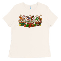 Bone christmas cupcake with gingerbreads bbs Ladies Tee - BundleAndBundleShop