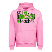 Fuchsia Pink st. patrick's day one lucky teacher Urban Hoodie - RanaPortraitStore