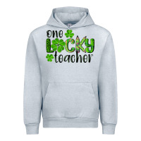 Heather Grey st. patrick's day one lucky teacher Urban Hoodie - RanaPortraitStore
