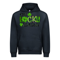 Navy st. patrick's day one lucky teacher Urban Hoodie - RanaPortraitStore