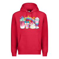Cardinal Unicorn Coffee Cups Premium Hoodie - Artiststas