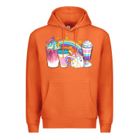 Carrot Unicorn Coffee Cups Premium Hoodie - Artiststas