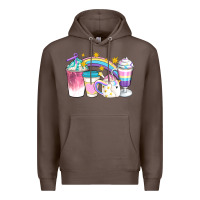 Coffee Unicorn Coffee Cups Premium Hoodie - Artiststas