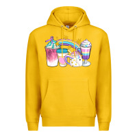Lemon Unicorn Coffee Cups Premium Hoodie - Artiststas