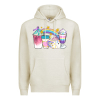 Oatmeal Heather Unicorn Coffee Cups Premium Hoodie - Artiststas