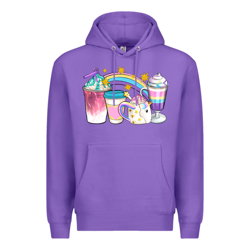 Unicorn Coffee Cups Premium Hoodie by Artiststas | Teevron