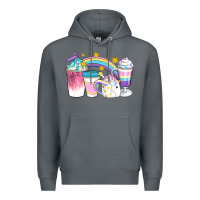 Rock Unicorn Coffee Cups Premium Hoodie - Artiststas