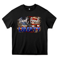 Black Sweet land of liberty 4th of july Heavy Core Tee - CowGirlArtShop