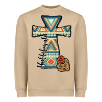 Mushroom halleluljah aztec cross Heavyweight Sweatshirt - JahusDesignShop