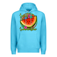 Ocean Blue sweet summertime watermelon Premium Hoodie - Jasminsmagicworld