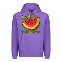 Purple sweet summertime watermelon Premium Hoodie - Jasminsmagicworld