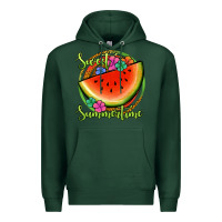 Sports Green sweet summertime watermelon Premium Hoodie - Jasminsmagicworld