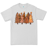 Dove Grey melanin christmas trees with lights Premium Tee - FaDigitalArtStudio