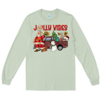 Matcha Jolly Vibes Long Sleeve Tee - CowhideDigitalArt