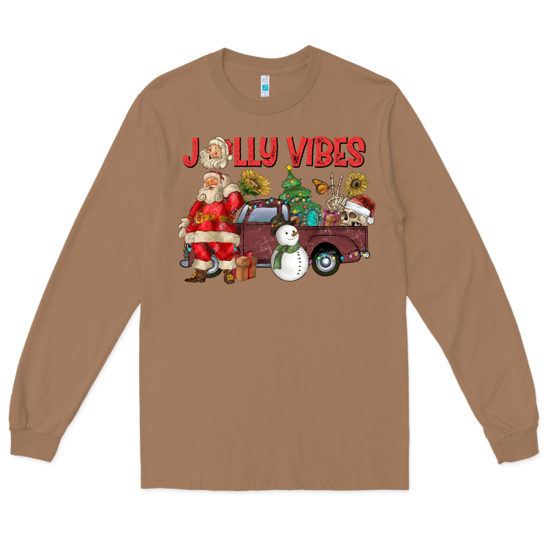 Jolly Vibes Long Sleeve Tee by CowhideDigitalArt | Teevron