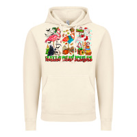 Vintage Artic happy hallothanksmas flamingo Vintage Hoodie - CowhideDigitalArt