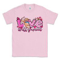 Bubblegum Pink love is all you need Classic Tee - OliviaCreatesArt