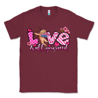 Burgundy love is all you need Classic Tee - OliviaCreatesArt