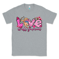 Heather Grey love is all you need Classic Tee - OliviaCreatesArt