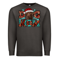 Smoke dog mom christmas with labrador Premium Sweatshirt - RanaPortraitStore