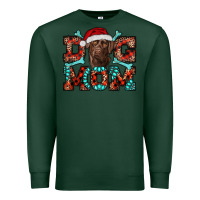 Sports Green dog mom christmas with labrador Premium Sweatshirt - RanaPortraitStore