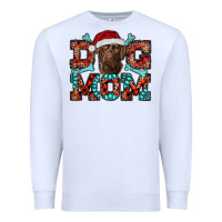 White dog mom christmas with labrador Premium Sweatshirt - RanaPortraitStore