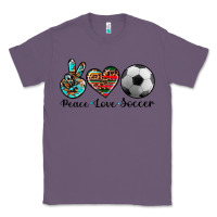 Lavender peace love soccer Classic Tee - Artiststas
