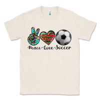 Natural peace love soccer Classic Tee - Artiststas